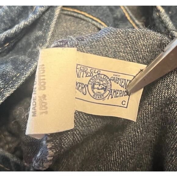 Vintage OshKosh B'Gosh Vestbak Overalls Denim Blue Boy Girl Unisex Made USA 2T - Picture 9 of 12